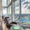 Lounge with great view of the city