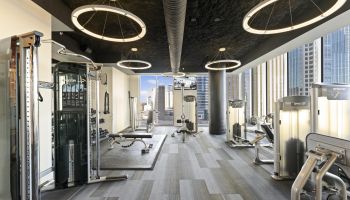 Fitness center with Precor equipment